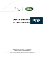 Jaguar - Land Rover: Battery Care Manual