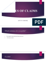 Types of Claims