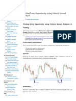 Finding Entry Opportunity Using Volume Spread Analysis in Trading