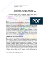 Avatares de La Energia Nuclear en Argentina. Analisis y Contextualizacion Del Plan Nuclear de 1979