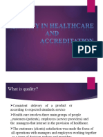 Quality in Healthcare and Accreditation