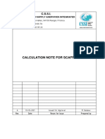 Scaffolding Design Calculation