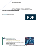 Effects of Neem Plant Extract (Azadirachta Indica A. Juss) and Biosurfactant Diethanolamide Olien From Palm Oil To The Mortality of Cacao Moth Pest (Conopomorpha C