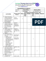 1 - Housekeeping Schedule