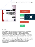 WinDev - Les Fondamentaux Du Développement D'applications PDF - Télécharger, Lire