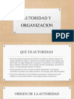 Autoridad y Organizacion