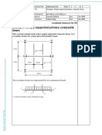 Simply Supported Primary Composite Beam