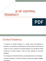 Measure of Central Tendancy