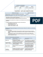 Formato Acta de Constitucion Project Charter