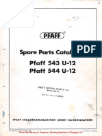 Spare Parts Catalogue: (Pfaff)