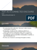 Lesson 1 Text As A Connected Discourse