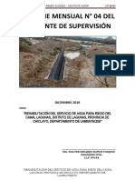 Informe Del Jefe de Asistente de Supervision Lagunas N°04