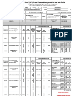 School Form 7 (SF7) School Personnel Assignment List and Basic Profile