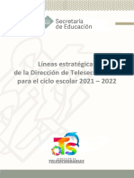 Lineas Estratégicas de La Dirección de Telesecundarias 2021 - 2022-3