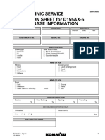 PM Clinic Data Sheet Komatsu - D155AX-5