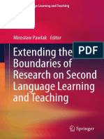 Pawlak, M (2011) Extending The Boundaries of Research On Second Language Learning and Teaching (ENTIRE BOOK)