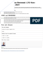 Driver's License Renewal: LTO Non-Professional - 2021: List of Requirements