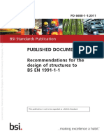 Published Document Recommendations For The Design of Structures To BS EN 1991-1-1