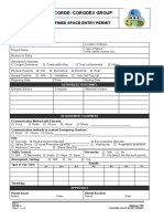 Confined Space Entry Permit