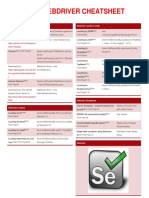 Selenium Web Driver Cheat Sheet