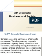 BBA VI Semester: Business and Society