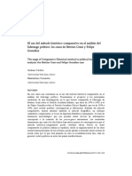 El Uso Del Método Histórico-Comparativo en El Análisis Del Liderazgo Político: Los Casos de Bettino Craxi y Felipe González