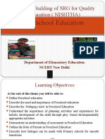 Capacity Building of SRG For Quality Education (NISHTHA)