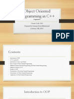 Object Oriented Programming in C++: Course Code: 2301 Prepared by Sumaiya Deen Muhammad Lecturer, CSE, IIUC