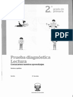 Prueba Diagnóstica de Lectura 2do Grado Primara