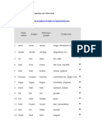 LISTA COMPLETA de Verbos Irregulares