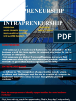 Global Entrepreneurship AND Intrapreneurship