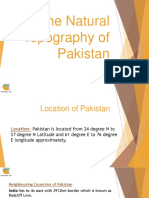 The Natural Topography of Pakistan