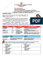 Formal Definition: Learning Activity Sheet in Grade 10 English Second Quarter Activity 5