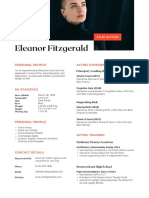 Eleanor Fitzgerald: Personal Profile Acting Experience