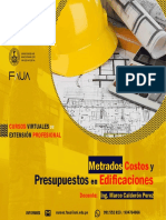 Brochure Metrados Costos y Presupuestos en Edificaciones