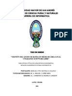 Gestion de Ancho de Banda en Redes de Area Local