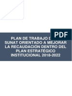 Plan de Trabajo Sunat 2018 2022