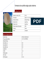 0.6m (2ft) Ultra High Performance Low Profile Single Polar Antenna