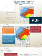 Caracteristicas de Las 6 Sub Cuencas de La Paz