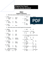 (Original Past Paper) Inspector Inland Revenue: Part-I