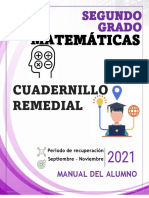 2° Matematicas - Cuadernillo Remedial - Alumno