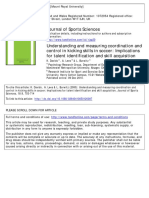 2000 - Understanding and Measuring Coordination and Control in Kicking Skills in Soccer-Implications For Talent Identification and Skill Acquisition