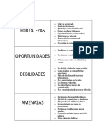 Analisis FODA de Rosatel