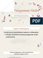 Pembelajaran 3. Prinsip Penggunaan Media Pembelajaran