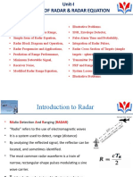 Unit-I Radar Engineering