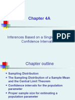 Chapter 4A: Inferences Based On A Single Sample: Confidence Intervals