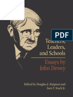 Simpson, D J, & Stack, S F (Eds) Teachers, Leaders, and Schools - Essays by John Dewey (2010)