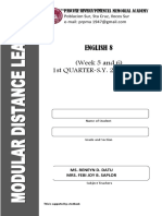 English 8 (Week 5 and 6) 1st QUARTER-S.Y. 2021-2022