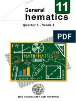 General: Quarter 1 - Week 1