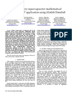 Hybrid Battery-Supercapacitor Mathematical Modeling For PV Application Using Matlab/Simulink